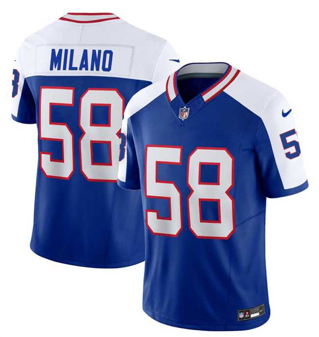 Men & Women & Youth Buffalo Bills #58 Matt Milano Blue White 2023 F.U.S.E. Throwback Vapor Untouchable Limited Football Stitched Jersey,We sell and wholesale Men & Women & Youth Buffalo Bills #58 Matt Milano Blue White 2023 F.U.S.E. Throwback Vapor Untouchable Limited Football Stitched Jersey on line form chian!